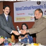 Felicitation by Chairman Research society of Homeopathy